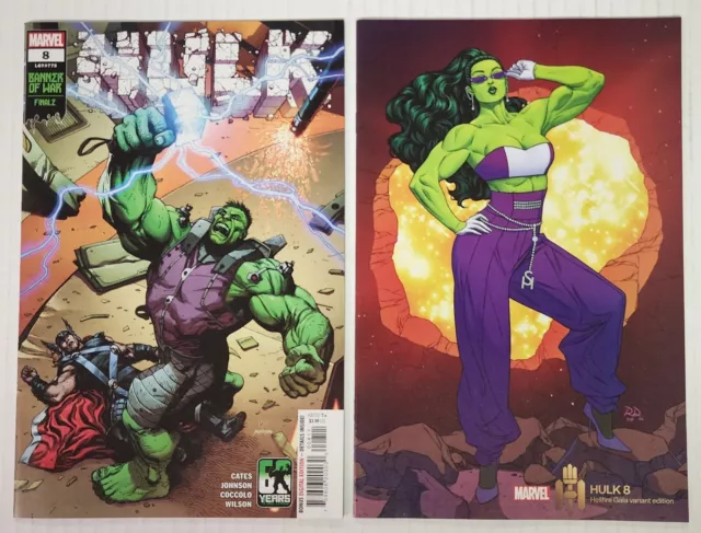 Hulk #8 Cover A & D Dauterman Hellfire Gala NM Marvel Comics 2022 lot of 2