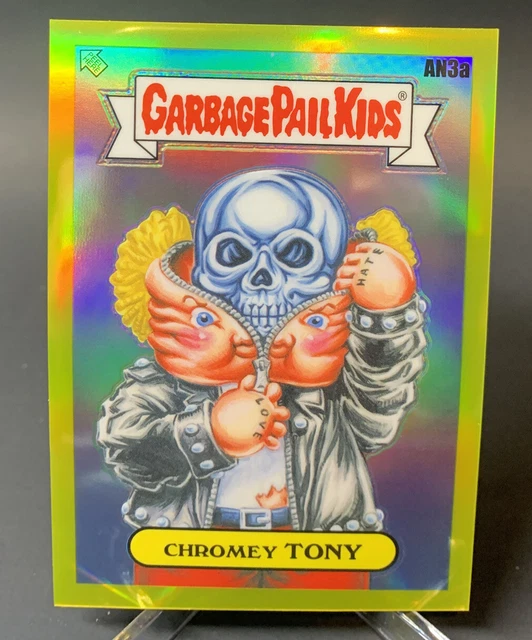 2021 Topps Chrome Garbage Pail Kids Series 4 Chromey Tony Yellow Refractor /275