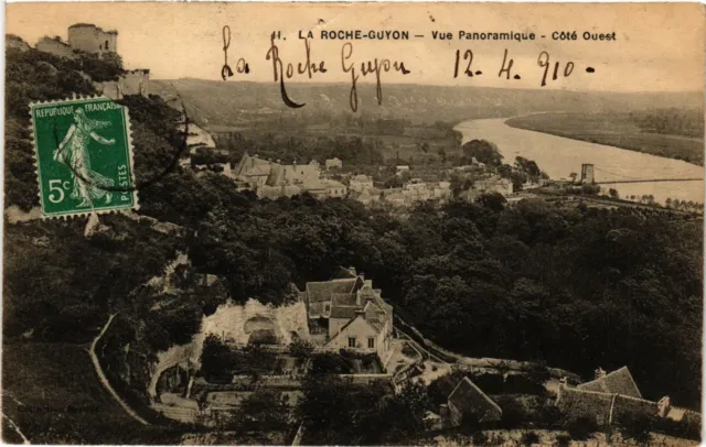 CPA La ROCHE-GUYON - Vue Panoramique - Coté Ouest (350161)