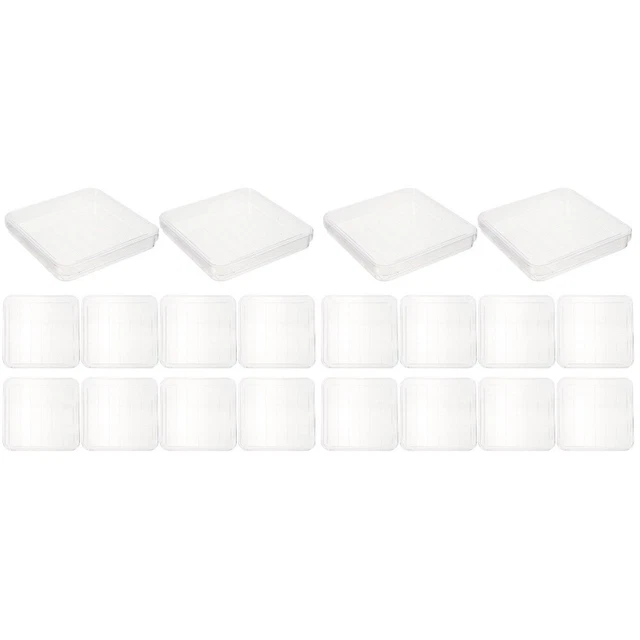 20 Pcs Blood Sample Petri Dish Square Petri Dish Plastic Plants
