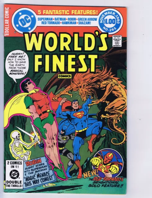 World's Finest #265 DC Pub 1980 Magic Menace this way comes !