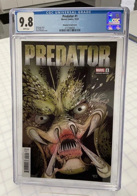 Predator #1 CGC 9.8 MARVEL COMICS 2022 Peach Momoko Variant Cover BRAND NEW!