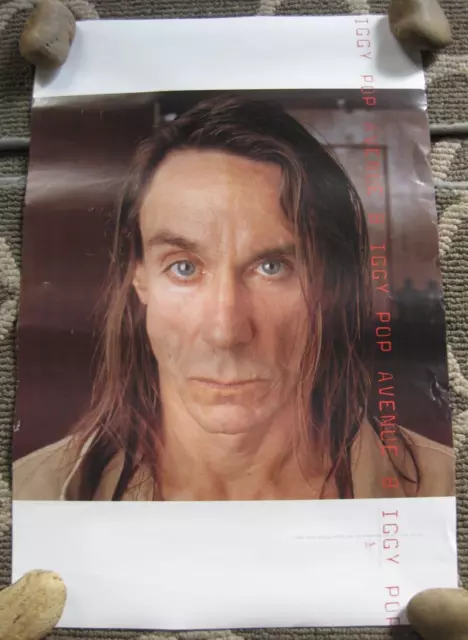 IGGY POP Avenue B, Original Virgin Promo Poster 1999 11x17 Punk Rock