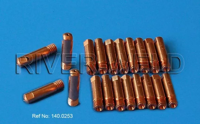 BINZEL ABICOR MB15 AK M6 140.0253 Contact Tip 1.0 30pcs