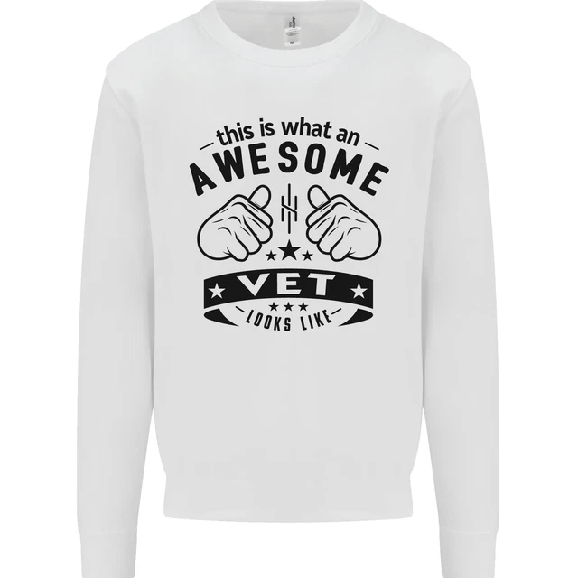 Awesome Vet Looks Like Veterinarian Kids Sweatshirt Jumper