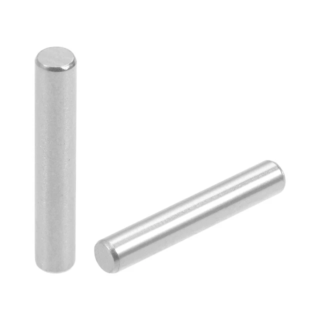 50pcs Dowel Pin 304 Stainless Steel Shelf Support Pin Silver Tone 3mm x 18mm