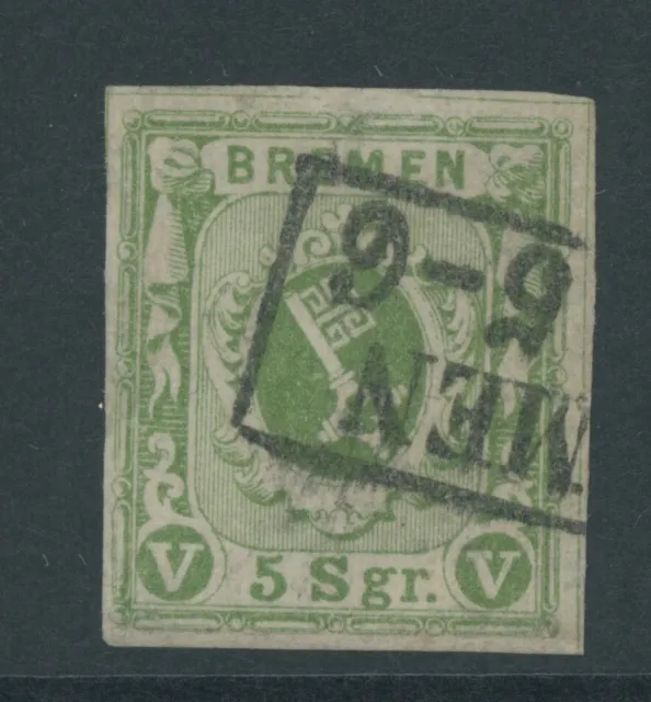 Bremen Mi. Nr. 4 a gestempelt Fotobefund Heitmann BPP 380 Euro