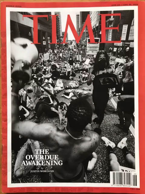 Time Magazine Double 2020 Overdue Awakening #BLM George Floyd Double NO LABEL