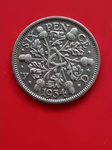 UK 1934 Sixpence