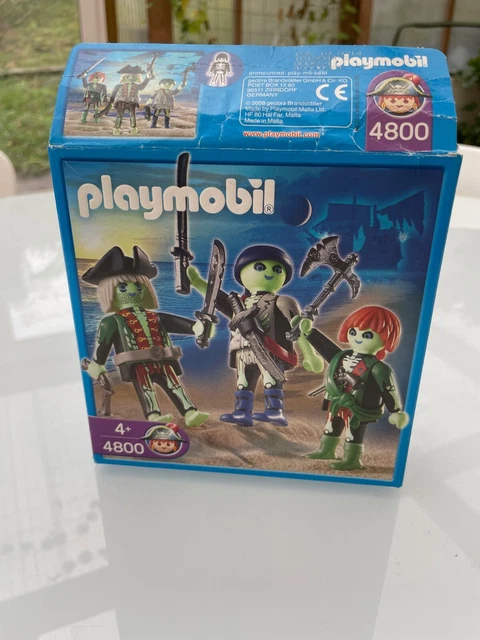 Figurine Playmobil 4800 - Pirates Fantômes, Rare Et Comme Neuve