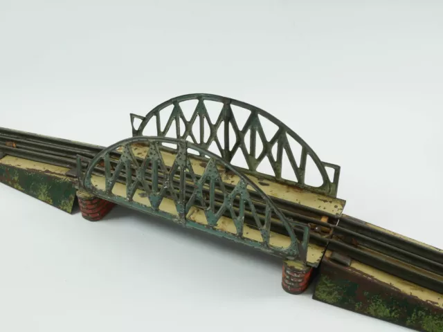 Bub Bing Doll Bogenbrücke Eisenbahn Spur 0 E-Schiene uralt AP 4001-03-10