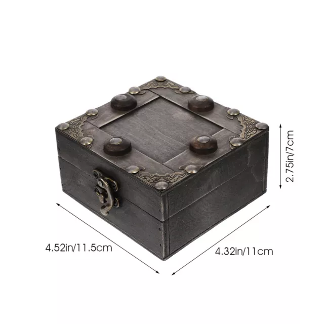 Storage Cases for Jewelry Trinket Retro Wooden Box European Style 2