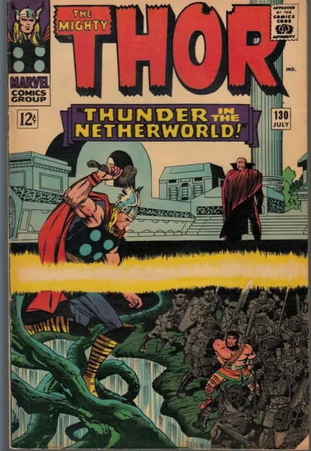 Thor #130 1966 Marvel -Hercules / God Of Thunder-  Stan Lee/Jack Kirby....fn+