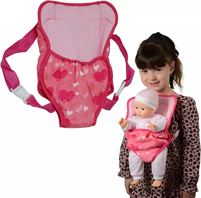 The New York Doll Collection Baby Girls Doll Carrier Backpack Front and Back fi