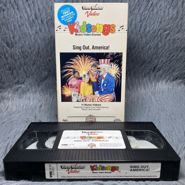 KIDSONGS SING OUT America! VHS 1986 View Master Video Warner Bros