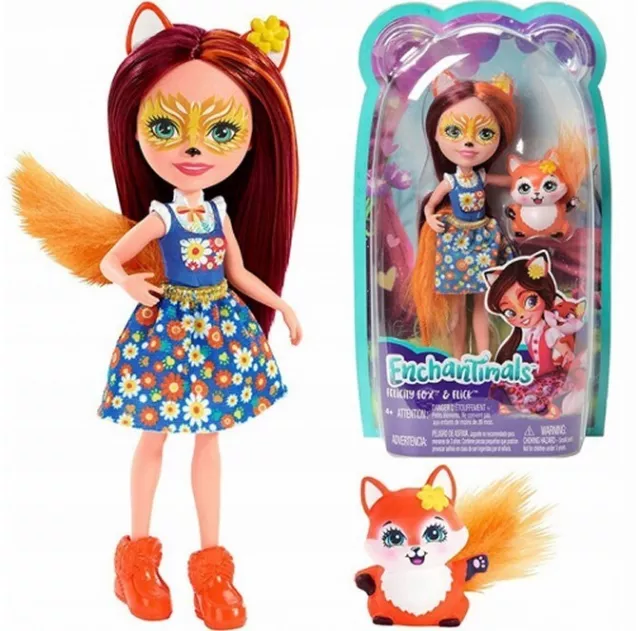ENCHANTIMALS FXM71 FELICITY Fox Doll 6 Inch and Flick Animal Friend Figure 16.90 PicClick UK
