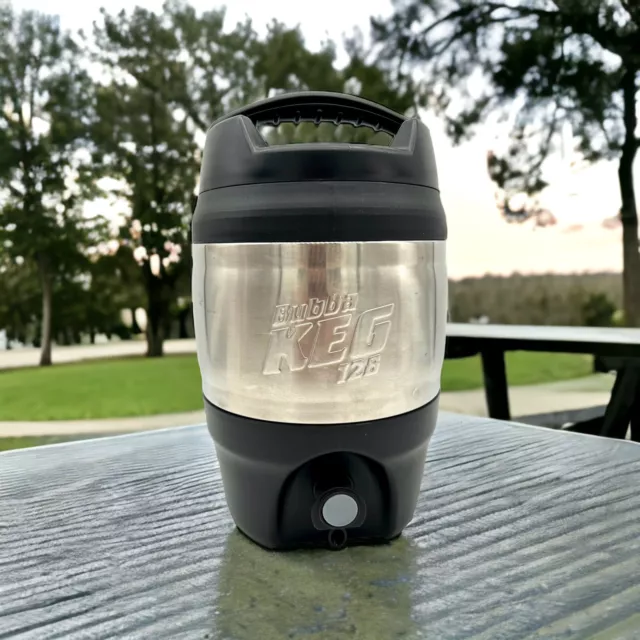 Bubba Keg 128oz 3.8L Stainless Steel Black Large Thermos With Spout Insulated