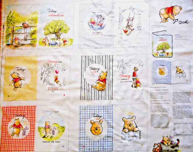 Vintage Winnie the Pooh fabric retro Disney Tigger Piglet Pooh baby quilt  Springs