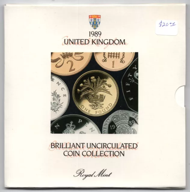 1989 United Kingdom Brilliant Uncirculated Coin Collection Set