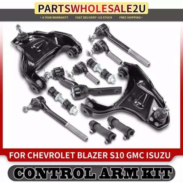 11pcs Idler Arm & Tie Rod End & Sway Bar Link for Chevrolet Blazer S10 GMC Jimmy