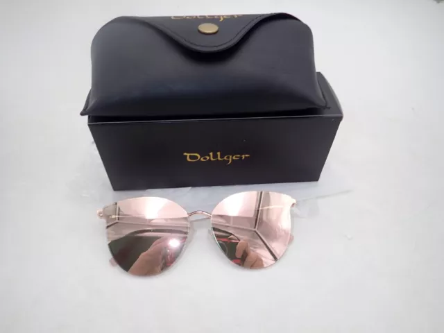 Dollger Round Polarized cat eye sunglasses for women men shades rose 2