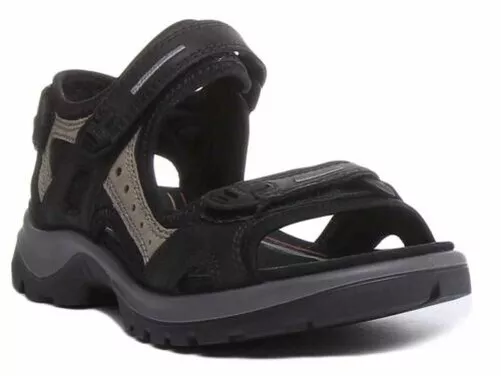 Ecco Hors-Piste Yucatan Bride Cheville en Noir Taille UK 3 - 8