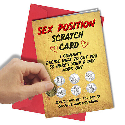 XXX Put one in a Birthday Card Funny Rude Adult Sex Game Scratch Cards 
