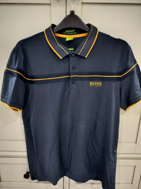 Hugo Boss Polo Shirt XL - Navy Blue - Moisture Manager - Boss