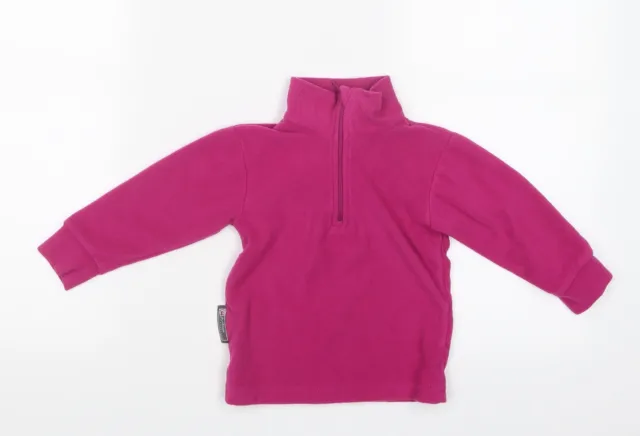 Outdoor Essentials Girls Pink Jacket Size 2-3 Years Zip