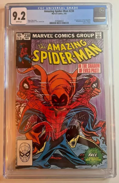 Amazing Spider-Man #238 CGC 9.2 1st App of Hobgoblin w Tattooz 1983 WHITE Pages