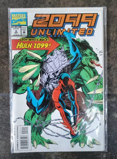 2099 Unlimited #2, Marvel Comics 1993, Hulk 2099, Spiderman