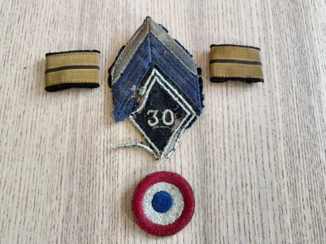 Lot Insignes Lieutenant Français Libération 1944