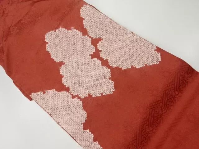 6567094: Japanese Kimono / Vintage Nagoya Obi / Shibori / Abstract Pattern