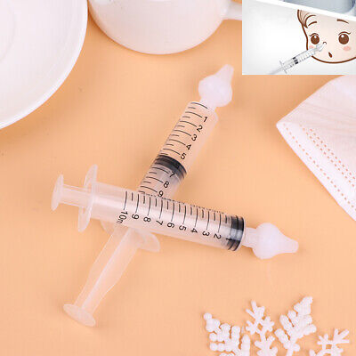 2 piezas 10 ml limpiador de nariz tubo de agujas para el cuidado del bebé rinitis nasal Was_XI