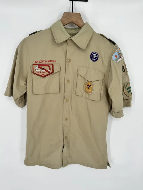 Boy Scouts of America Cub Scout Uniform Youth Shirt Supplex Nylon Size Large