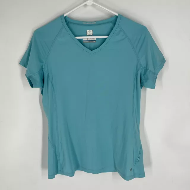 Columbia Womens PFG Blue Omni Freeze Zero Shirt Size L