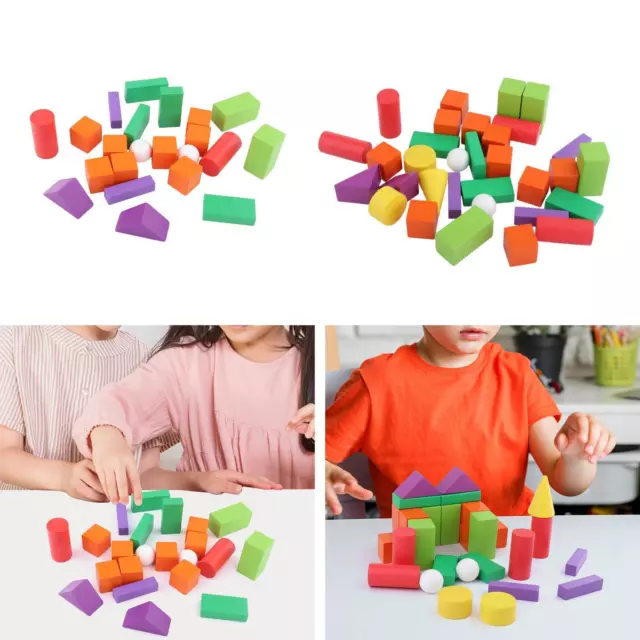Blocs de construction en bois, jouet éducatif, tri des formes, jouet empilable