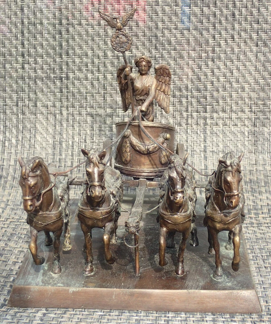 1991 Quadriga Bronze Sculpture Brandenburger Tors Gate In Berlin Franklin Mint 1991 Quadriga Bronze Sculpture Brandenburger Tors Gate In Berlin Franklin Mint