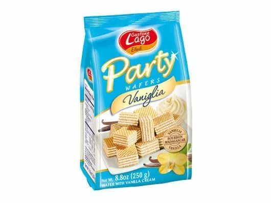 Gaufrettes Lago Party Vanille - 250 g - Paquet de 1