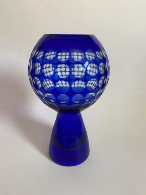 DDR glass vase by Marita Vogt for Harzkristall Derenburg, 1970s