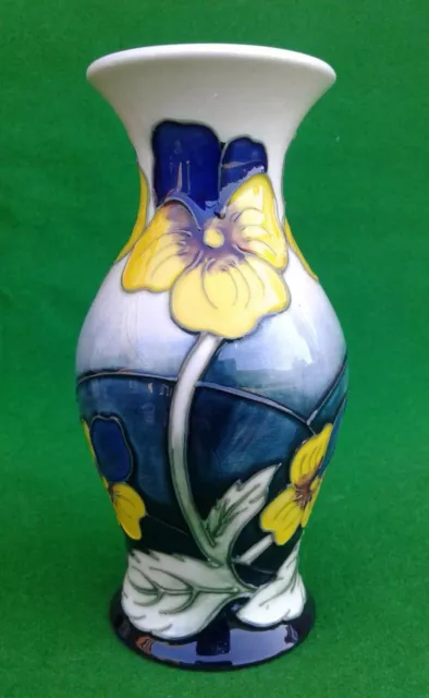 5"" Moorcroft Pansy Parade Vase - Kerry Goodwin - 2006 - 226/5. 3