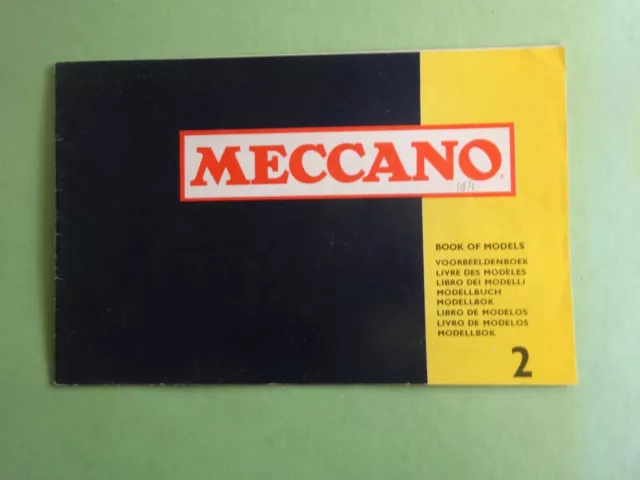 Meccano Instructions Book of models Outfit No.2, Vintage item