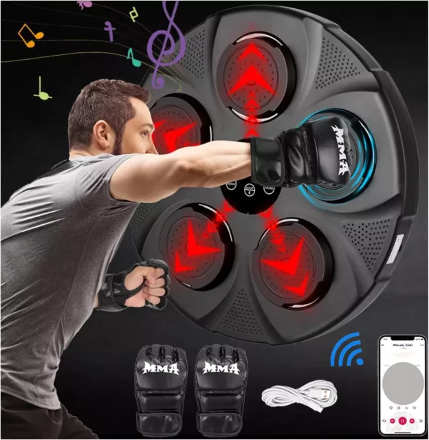 Music Boxing Machine Reaction Target Electronic Wall Target Bluetooth APP Gym