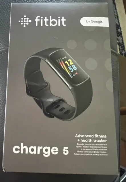 Fitbit Charge 5 Advanced Fitness and Health Tracker NEW SEALED BLACK  by Google