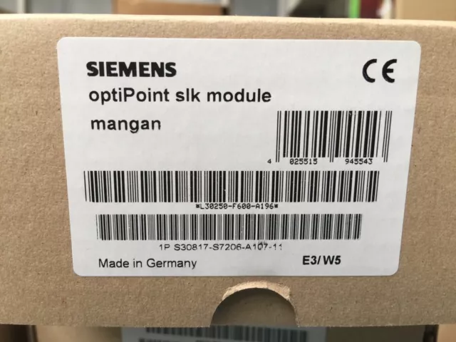 Siemens Hipath Optipoint 420 Keymodul SLK Mangan Neu OVP Rechnung Mwst.