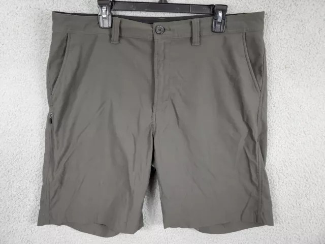 PrAna Shorts Men’s 38W x 9L Gray Hiking Stretch Travel Adventure Performance