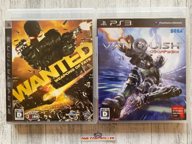 SONY PlayStation 3 PS3 Wanted Weapons of Fate & Vanquish set from Japan
