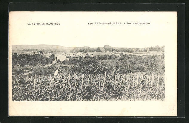 CPA Art-sur-Meurthe, Panoramic View