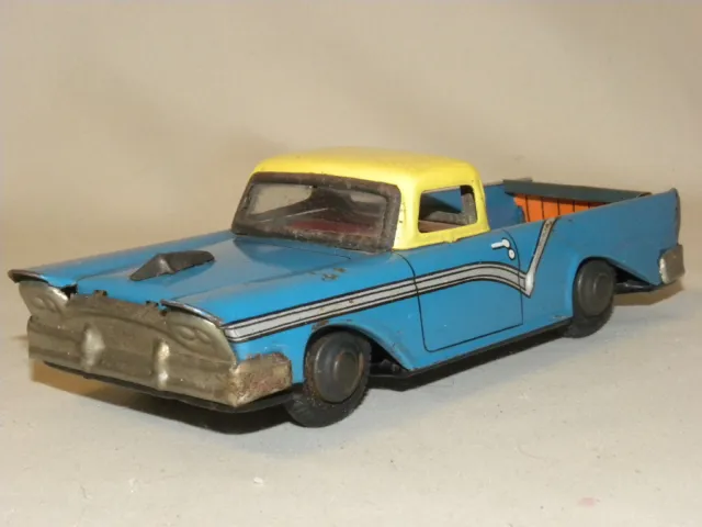 Jouet Ancien Tole Vintage Tin Toy Friction Car Japan Voiture Ford Pick Up Bandai