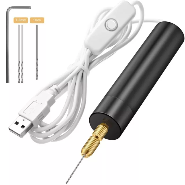 Taladro eléctrico USB portátil y ajustable para grabado artesanal control preciso